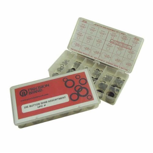 Precision Brand® 26930 Die Button Shim Kit, 0.005 in THK Min, Spring Steel